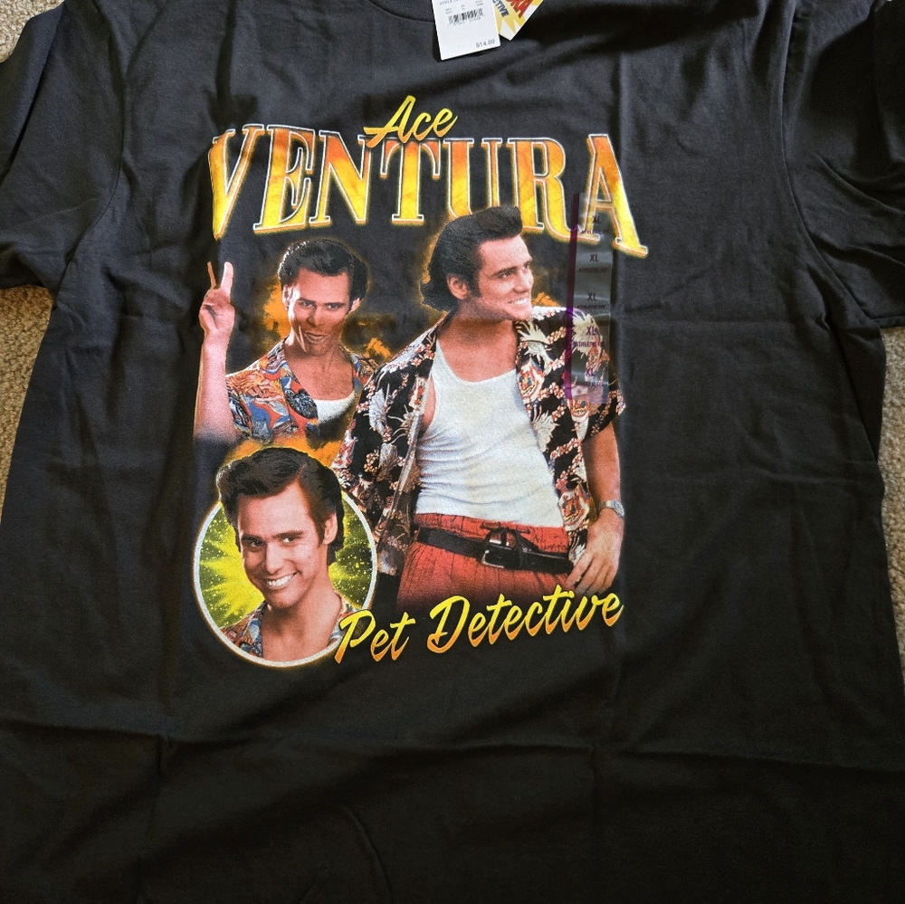 Black Ace Ventura Graphic T-Shirt